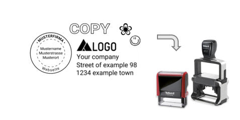 Distribution Stamp Format Templates for your individual rubber stamp